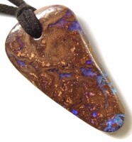 Opál nyaklánc, eredeti kezeletlen Ausztrál Boulder opal
