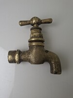 Antik működő réz csap csaptelep fél colos kerti csap