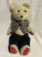 Régi plüss maci, mackó figura, játék