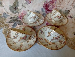 Sarreguemines XV. Louis fajansz teás csészék