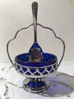 DZSEM TARTÓ - ALKUKÉPES - ANGOL - MAYELL -15 x 13 x 10 cm -KANÁL - 13 x 3,5 cm - - NIKKELEZETT ACÉL