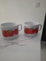 Zsolnay paradicsomos bögrék