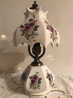 LÁMPA - IBOLYÁS - PORCELÁN - RÉZ - 33 x 16 cm - RÉGI - NÉMET - HIBÁTLAN