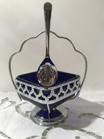 DZSEM TARTÓ - ALKUKÉPES - ANGOL - MAYELL -15 x 13 x 11 cm - KANÁL - 13 x 3,5 cm - - NIKKELEZETT ACÉL