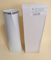Hollóházi platina csíkos váza 30.5cm