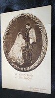 KORONÁZÁS BUDA 1916 UTOLSÓ MAGYAR KIRÁLY IV. KÁROLY + ZITA KIRÁLYNÉ KORABELI FOTÓ - KÉPESLAP
