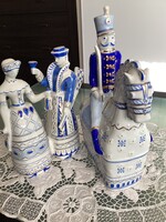 Hollóházi porcelán Háry János és egy Vadász pár Veress Miklós tervei alapján!