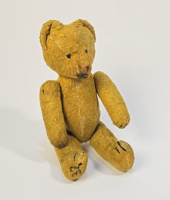 Vintage/antik - ritkább kis méretű, bűbájos szalma maci