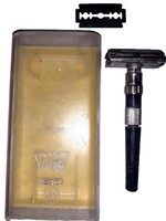 Vintage lengyel Wizamet TTO Double Edge biztonsági borotva dobozával GYÁRI állapotba képek szerint 2