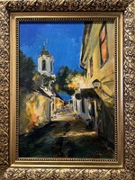 DÖRNYEI ISTVÁN  - SZENTENDREI PILLANATOK 60X40 CM (AKRIL / OLAJ)