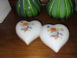 Drasche dupla szív alakú fali dísz, virágtartó