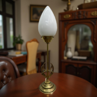 Swing Switch Art Nouveau Antique Copper Table Lamp