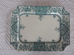 ANTIK CROWN POTTERY Szépséges madárka mintás kínáló