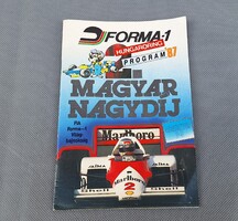 Forma 1 program füzet 1987  belépő jeggyel
