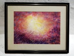 GYURKOVICS HUNOR (1941-) - A TERMÉSZET FÉNYEI (37x52cm. akvarell)