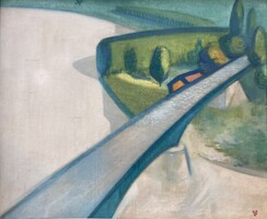 Bokros László - Az új Tisza-híd Tokajnál