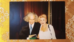 Faludy György költő, dedikált fotója, Mikes Lilla színésznőnek