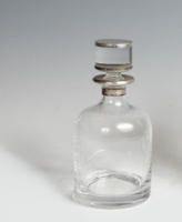 Ezüst rátétes üveg / likőrös üveg (25-0242)