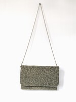 Arany irizáló boríték táska, lánccal