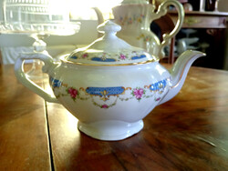 MESÉS RÓZSÁS SZÉP FORMÁJÚ RÉGI TEÁSKANNA  TEA KIÖNTŐ - Art&Decoration