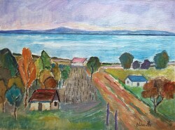 Őszi Balaton (30x40 cm)
