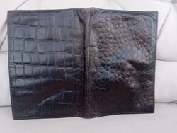 Ceskoslovakie Aerolinie krokodil bőr útlevél tartó