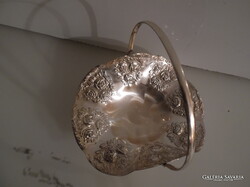 KOSÁR - ALKUKÉPES - EZÜSTÖZÖTT - DOMBORNYOMOTT - NÉMET - 15 x 12 x 12 cm - hibátlan