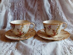 Sarreguemines XV. Louis fajansz csokis csészék