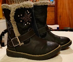 Pucetti Stiefel Funky Girls téli csizma, szőrmés szegéllyel