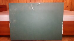 Kopott nagy rajzmappa, rajztartó mappa, 958x700 mm, rajzlaptartó