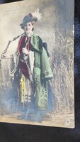FEDÁK SÁRI OPERETT PRIMADONNA SZINÉSZNŐ 1905 FOTÓ LAP JÁNOS VITÉZ KUKORICA JANCSI