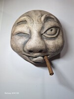 Antik Szivar reklám figura "Admiration CIGARS  "Man in the moon" ember a holdon USA 1911-ből