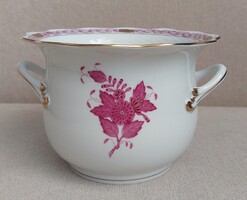Apponyi mintás herendi porcelán kaspó hibátlan állapotban