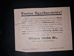 1925, politikai, választási röplap