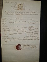 1859, Velence, Fejér megye, keresztlevél viaszpecséttel