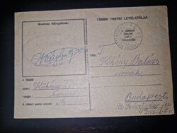 1944, magánkiadású tábori postai levelezőlap
