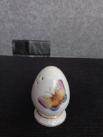 Herendi Rothschild/ pillangó mintás tojás alakú porcelán sószóró