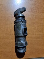 Eredeti veterán Shell benzinkút olajos doboz vagy hordó csap