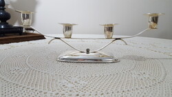 Art Deco,ezüstözött gyertyatartó