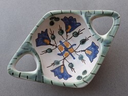 Gorka Géza, iparművészeti vállalat habán kerámia tálka, 17,7 cm