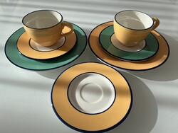 Italian pagnossin ceramic breakfast set for two