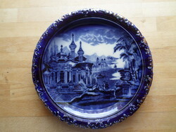 Antik angol J.Kent fajansz tál tányér dísztál falitál 26 cm