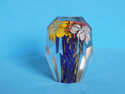 Retro színes üveg papírnehezék