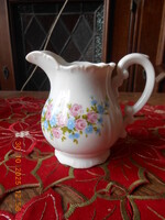 Zsolnay virágcsokor mintás teás tejkiöntő