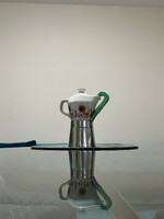 Ritka! Gyűjtői darab! Hollóházi - Kotyogós kávéfőző - 4 személyes - Stilizált, színes virágmintával