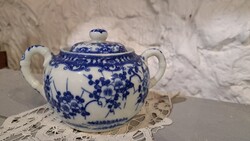 Japán cseresznyevirágos porcelán cukortartó