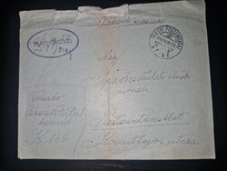 1943, tábori postai levél, cenzúrabélyegzéssel