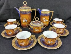 Carl Knoll Karlsbad szecessziós kávékészlet - 1920-ig - TOP állapotban