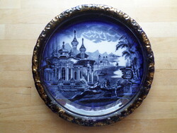 Antik angol J.Kent fajansz tál tányér dísztál falitál 26 cm