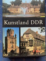 Kunstland DDR című német nyelvű könyv. Von Josef Adamiak und Rudolf Pillep.Utikalauz.színes képekkel